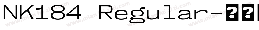 NK184 Regular字体转换